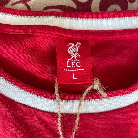 Liverpool FC Red Official Tee with Stripes - Picture 2 of 10